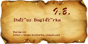 Ihász Boglárka névjegykártya