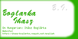 boglarka ihasz business card