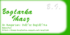 boglarka ihasz business card